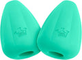 Chew King by Mammoth Premium Treat Dispensing Dog Toy, Durable Natural Rubber Chew Toy, Safety Air Vent, Interactive Enrichment Toy for Aggressive Chewers, Medium Pack of 2- Teal
