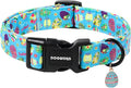 DOGWONG Easter Dog Collar, Cute Easter Egg Pet Collar Durable Holiday Girl Boy Adjustable Cotton Dog Collars with Quick Release Buckle for Puppy Small Medium Dogs,M Visit the Elegant little tail Store