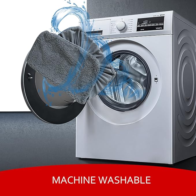 Dog Bed Covers 2 Pack Soft Plush Replacement Washable, Waterproof Pet Mattress Bed Liner Grey 41x29 Inches, for Dog/Cat, Cover Only