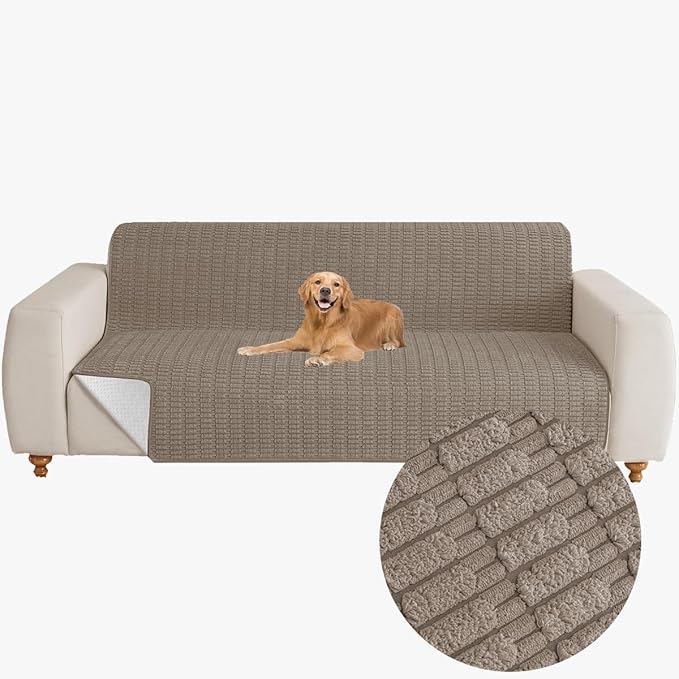 Muamar Dog Bed Cover Sofa Protector,Anti Slip Waterproof Sofa Covers for Living Room Couch Covers,Sofa Mat,Seat Cover,Dog Mat,Pet Pad for Furniture Bed Sofa Protector 1 Piece (60x82 inch, Brown)