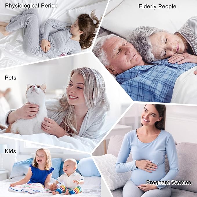 Waterproof Mattress Protector Queen, Fitted Sheet Style Breathable Mattress Cover with Deep Pocket Fits Up to 18'', Machine Washable Noiseless Bed Cover for Kids Adults Pets (Black, 60'' X 80'')
