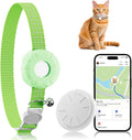 Cat Tracker, Lightweight Pet Tracker for Cats, Cat GPS Tracker Compatible with Apple Find My App(Only iOS), Real-Time Tracking, No Monthly Fee