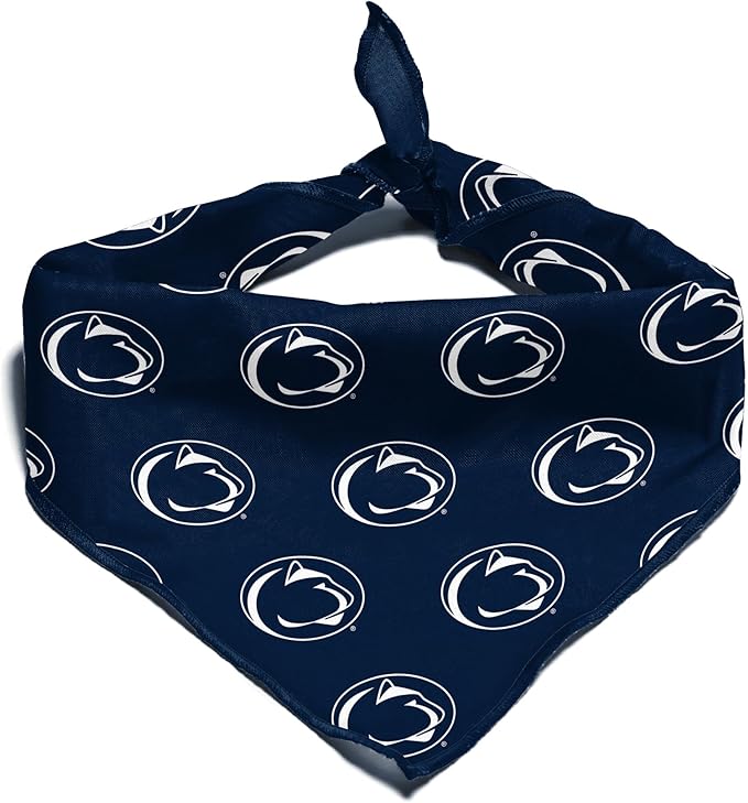 Penn State Nittany Lions Officially Licensed Bandana for Dogs and Cats | Fits Pets Great Gift Idea | Easy-to-Tie (Small, 13")