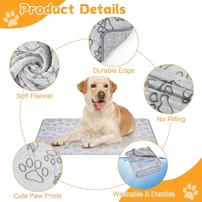 Dog Blankets for Small, Medium Dogs, Puppy Blanket Washable, Dogs Essentials for Puppies, Cat (63" x 40",1)