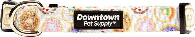 Downtown Pet Supply - Best & Fancy Dog Collar - Lightweight Adjustable with Quick Buckle & D-Ring - Hand Wash Safe - Donut - L - Large