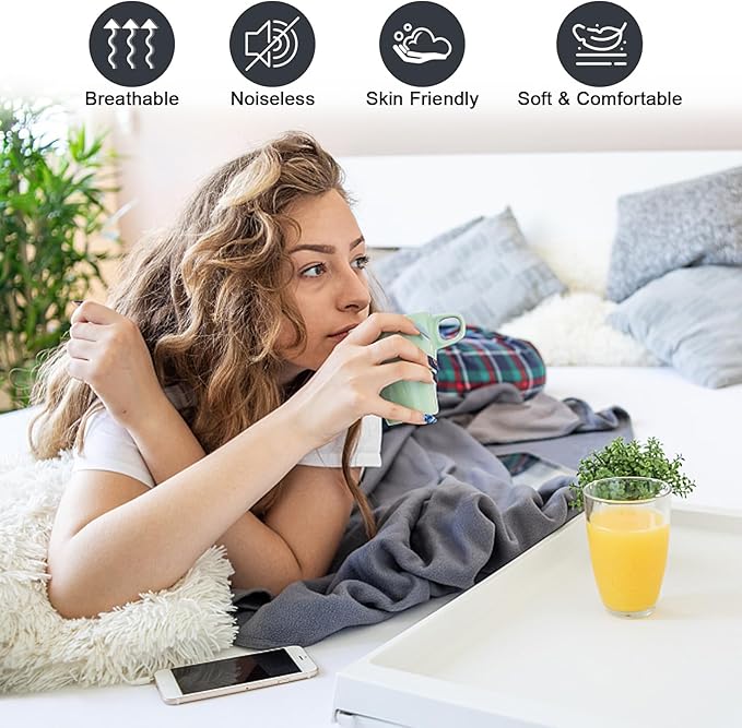 Waterproof Mattress Protector Queen, Fitted Sheet Style Breathable Mattress Cover with Deep Pocket Fits Up to 18'', Noiseless Bed Cover for Kids Adults Pets, Machine Washable (Light Tan, 60'' X 80'')