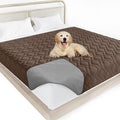 Moonsea Waterproof Blanket Dog Bed Cover with Non-Skid Bottom, Couch Cover for Dogs, Mattress Protector Furniture Protector, Bed Couch Sofa(68" X 82"), Chocolate