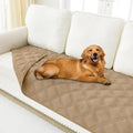 Smiry Waterproof Dog Bed Cover Blanket 40x80, Soft Reversible Pet Blanket, Washable Leakproof Cats Dogs Couch Cover for Sofa, Couch, Furniture, Camel/Camel