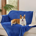 Sunheir Waterproof Dog Blankets for Medium Dogs - Puppy Blanket Washable for Couch Protection, Soft Sherpa Fleece Cat Throw Blanket to Prevent Urine Leaks & Protects Furniture 30"X 40", Blue