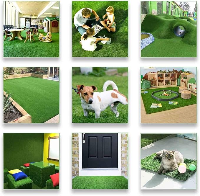 ALTRUISTIC Artificial Grass 2FTX88FT(176 Square Feet), Realistic Fake Grass Deluxe Turf Synthetic Thick Lawn Pet Turf, 1 3/8” Height, Outdoor Decor, Customized