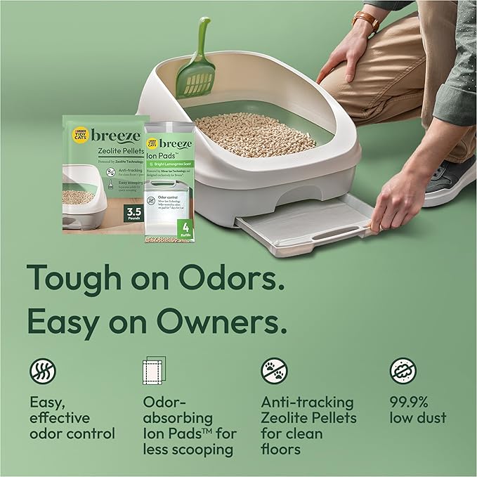 Purina Tidy Cats Litter Pellets, Breeze Refill Litter Pellets in Recyclable Box - (6) 3.5 lb. Bags