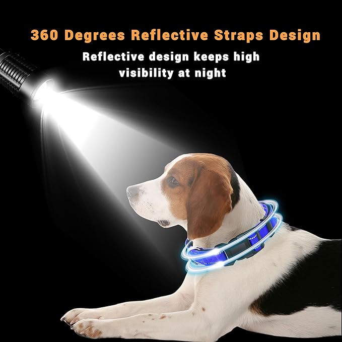 2 Pack Reflective Dog Collar with Safety Locking Buckle, Adjustable Soft Breathable Comfortable Nylon Pet Collar for Small, Medium and Large Dogs, Navyblue, S