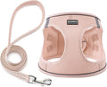 Dog Harness with Leash Set, No Pull Adjustable Reflective Step-in Puppy Pet Vest Harnesses for Small Medium Large Dogs and Cats,Light Pink XS