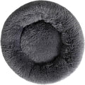 Calming Donut Cat Bed Dog Bed Round Plush Pet Cushion Fluffy Rabbit Cave Warm Dog Couch Non Slip Bottom for Pets Up to 10KG