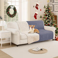 Waterproof Dog Bed Cover, Non-Slip Dog Blanket for Couch, Couch Covers for Dogs Washable, Pet Blanket for Furniture, Pet Bed Mat for Sofa, Car, Pet Supplies (52x82 Inch, Grey Blue)