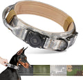 2026 Upgrade Waterproof AirTag Dog Collar, Military Tactical Dog Collar with AirTag Holder, Comfortable Control Handle and Metal Buckle, GPS Dog Collar Holder for Medium to Large Dogs (Digital camo,L)