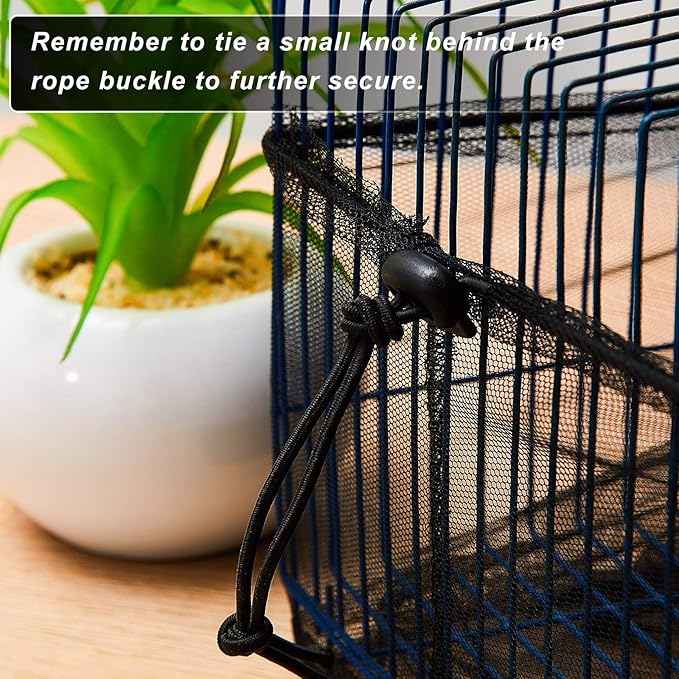 Shappy Large Bird Cage Seed Catcher,Bird Cage Cover Net Skirt Guard,Adjustable Soft Airy Mesh Net for Parrot Parakeet Macaw(118 x 15 Inch/ 300 x 37 cm,Green)