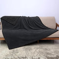 Kritter Planet Waterproof Bed Blanket for Dogs, Washable Stain Proof Pad Bed Cover, Reversible Leakproof Furniture Protector, Liquid Pee Proof Blanket for Couch Sofa, 80x60 inch, Queen Size, Black