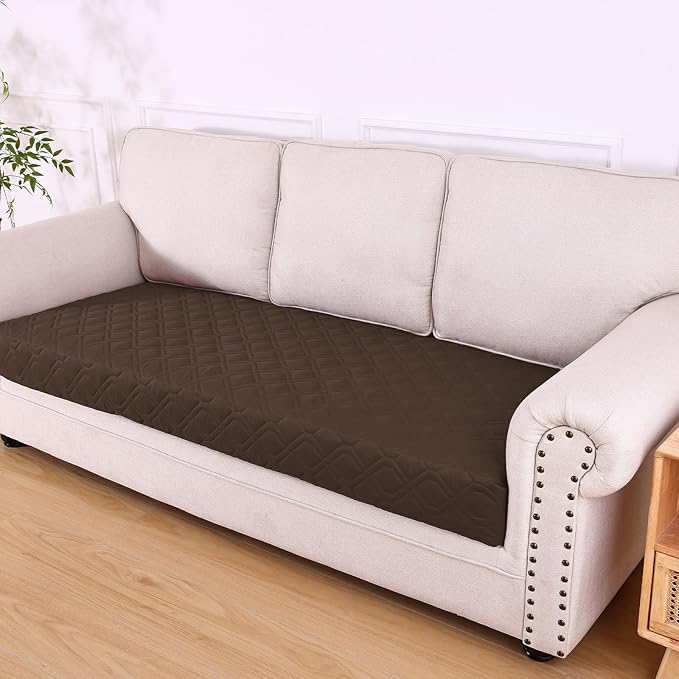 hyha Waterproof Dog Bed Blanket, Soft Pet Blankets, Waterproof Couch Cover for Dogs, Reversible Sofa Covers Washable for Furniture (40x90 Inch, Chocolate/Beige)