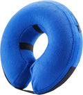 BENCMATE Inflatable Dog Cone Collar Alternative, Soft Dog Cone for Small Medium Large Dogs and Cats, Neck Recovery ECollar Donut Collar After Surgery (X-Small，Blue)