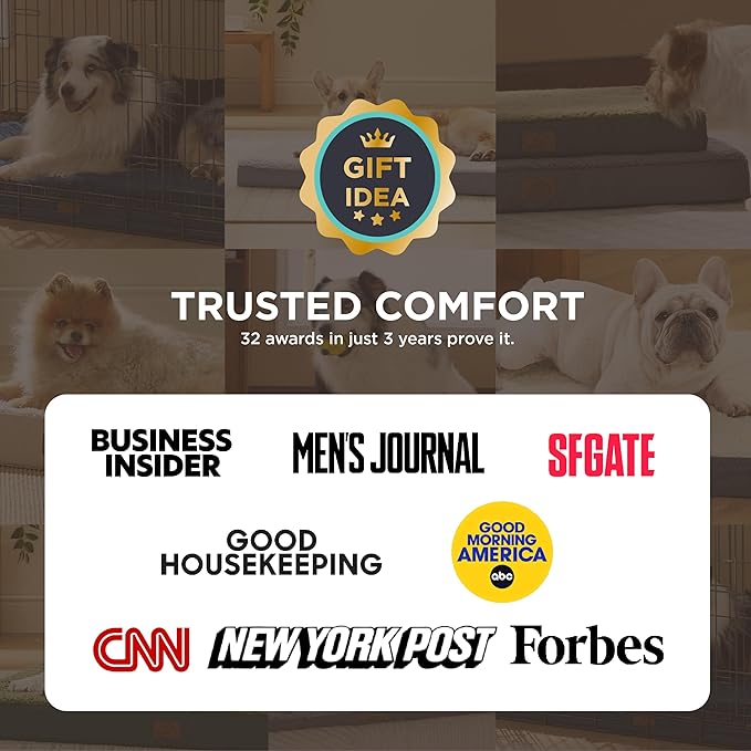 Bedsure Cooling Dog Bed Large Sized Dog - Large Comfy Flat Puppy Beds with Removable Washable Cover, Orthopedic Egg Crate Foam Pet Mat, Suitable for Pet Up to 50 lbs