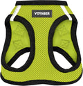 Best Pet Supplies Voyager Step-in Air Harness - All Weather Mesh, Reflective, No Pull Harness for Dogs, Cats - Secure with Hook & Loop Fastener, Buckle, Double D-Rings - Lime Green/Black Trim, XXS