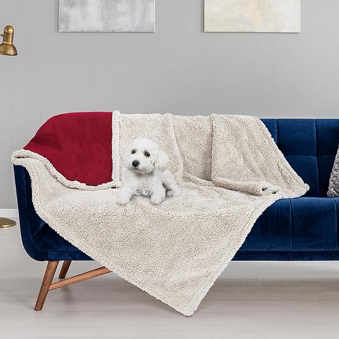 Kritter Planet Waterproof Dog Blanket, Reversible Water Proof Pet Blanket for Couch, Bed & Sofa, Washable Couch Covers for Large Dogs - Protects Furniture from Fur, Dirt, and Accidents