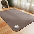 Dog Food Mat - Absorbent Cat Mat for Food and Water, No Stains Pet Feeding Bowl Mat, Easy to Clean Pet Placemats, Quick Dry Dog Water Dispenser Mat for Messy Drinkers | Paw Brown 12"x 19"