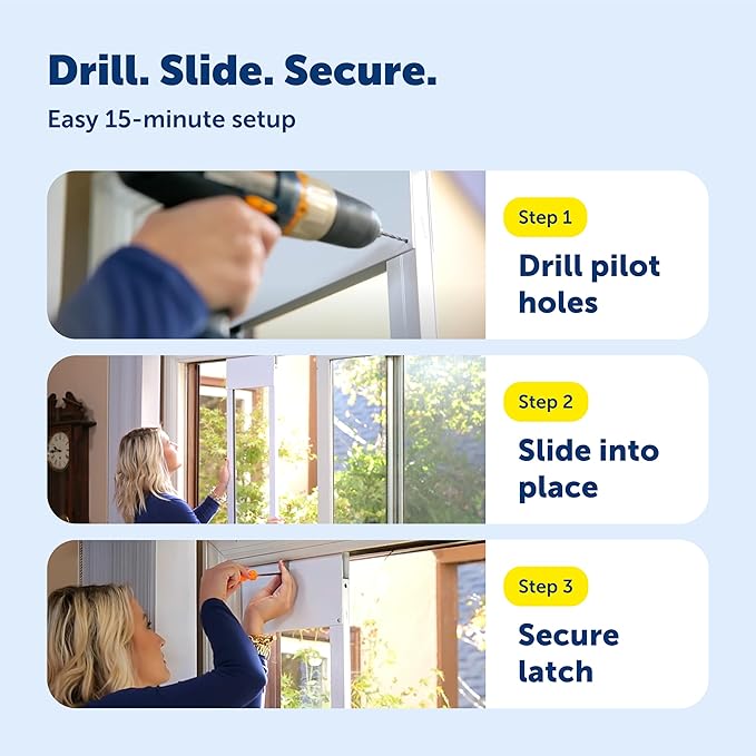 PetSafe Sliding Glass Pet Door - No-Cut DIY Install Doggy Door for Renters - Aluminum Frame - Adjustable Height 75 7/8" to 80 11/16" - Ideal for Extra Large Dogs Up to 220 lb - White