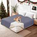 Waterproof Couch Covers for Pets, Waterproof Dog Bed Cover, Anti-Slip Soft Dog Blankets, Couch Cover for Dogs Washable, Pet Blanket for Puppy Large Dogs Cat (82x102 Inch, Grey Blue)