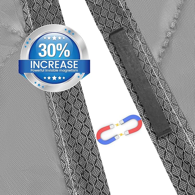 Cotton Thermal Door Screen Draft Stopper Cover Made of Oxford and Cotton Fill Fit 34x82inch Door Screen Door Itself Size 36x84inch Curtains for Winter, Insulated Door Curtain for Doors