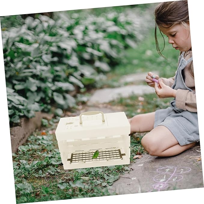 POPETPOP Parakeet Cage Bird Travel Carrier Small Bird Cage for Outdoor Activities