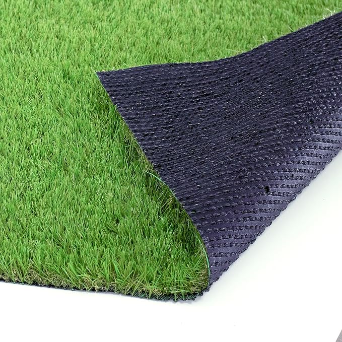 Artificial Grass Rug Outdoor Indoor 7FTX44FT Fake Grass Carpet Green Synthetic Grass Pet Turf Realistic Faux Grass Rug with Drain Holes for Garden Lawn Landscape Balcony Home Decor Patio