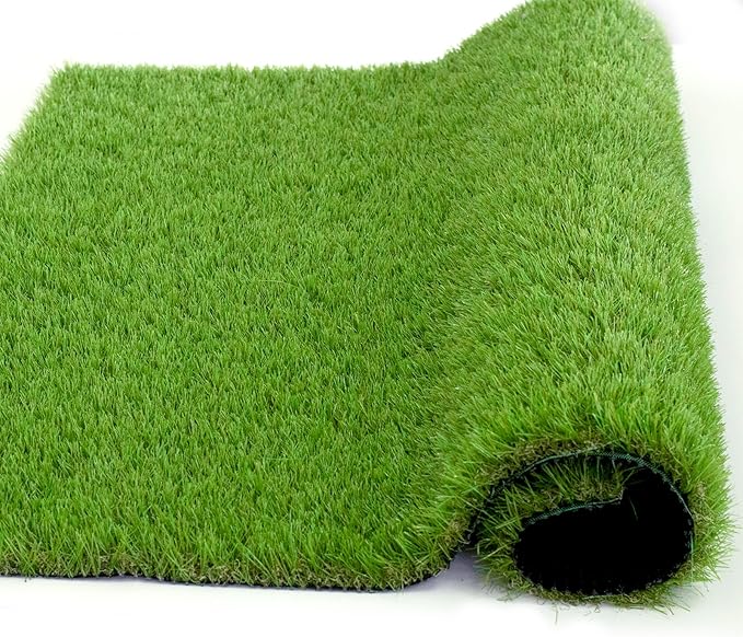 Artificial Grass Rug Outdoor Indoor 2FTX31FT Fake Grass Carpet Green Synthetic Grass Pet Turf Realistic Faux Grass Rug with Drain Holes for Garden Lawn Landscape Balcony Home Decor Patio