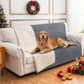 Waterproof Dog Bed Cover Pet Blanket, Soft Couch Cover for Dogs Washable, Non-Slip Dog Blanket Protect Furniture Couch Sofa Car for Puppy Large Dogs Cat (52x82 Inch, Dark Grey)