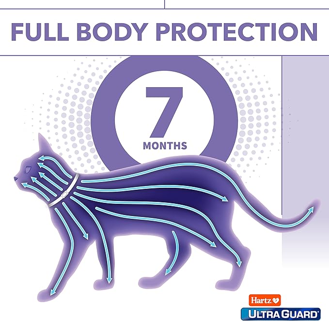 Hartz UltraGuard Flea & Tick Collar for Cats and Kittens, 7 Month Flea and Tick Protection and Prevention, White (Pack of 3)