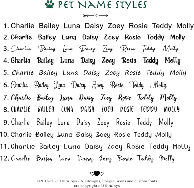 Ultra Joys Cat ID Tag Personalized Pet Tags, Durable Stainless Steel Small Pet Mini Dog Cat Tag Lightweight -Heart Tag in Rose Gold