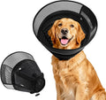 Inflatable Dog Cone for Dogs After Surgery,Soft Adjustable Elizabethan Collar for Small Dogs,2-in-1 Dog Cone with Detachable Shield,Anti-Anxiety Comfortable Pet E-Collar Prevents Licking Wounds(S)