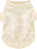 Cozy and Functional Dog Shirts for Small Puppies: Stretchable Beige Attire with Easy-On Design, Ideal for Chihuahuas and Yorkies - Enhance Comfort and Playfulness on Chill Days XX-Small