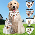 Funny Personalized Dog Bandana Custom Face Design, Custom Dog Bandana with Name, Pet Scarf for Small Medium Large Dogs Personalized Pet Accessories (Funny Style, Medium)