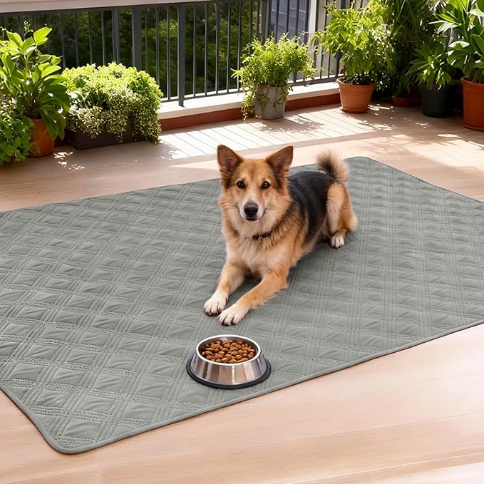hyha Waterproof Dog Blanket, Reversible Pet Bed Blanket, Soft Sofa Couch Cover for Dogs Washable, Waterproof Pet Couch Covers for Sofa Puppy Cats Furniture Protector(30"x53", Grey/Grey)