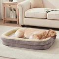 Orthopedic Dog Bed for Extra Large Dogs Breeds, High Density Egg Crate Foam Dog Sofa Beds,Oval Kennel Bed, Pet Couch Bed with Four Sided Bolster, Removable Washable Cover& Non-Slip Bottom