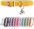 XXS Dog Collar for Teacup Adjustable Teacup Dog Collar for Small Medium Large Dogs 3/8 inch Width (Golden, XXS)