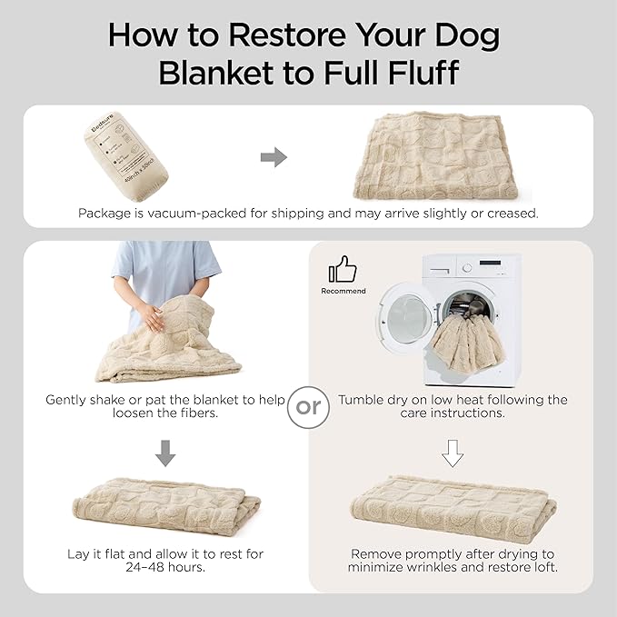 Bedsure Dog Blanket for Medium Dogs Washable - Fluffy Fuzzy Puppy Cat Blanket with Premium 300GSM Coral Fleece Soft for Pet Kitten Doggy, Blue, 30x40IN