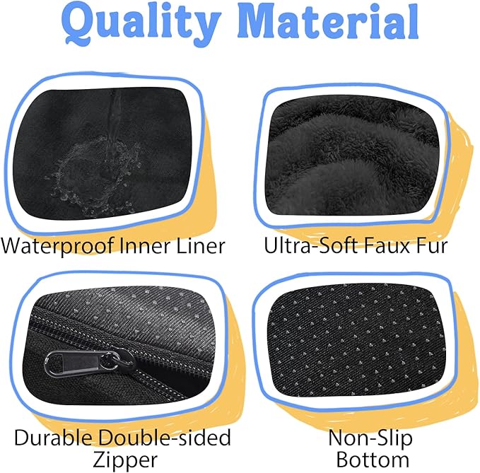 Washable Orthopedic Large Dog Bed - XL Memory Foam Pet Couch Sofa with Removable Cover Waterproof Bolster for Large Size Dogs