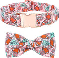 Dog Collar - Rugby with Flower Pet Collar Bows for Dogs Bowtie Pet Collar Adjustable Dog Collar Girl Boy Puppy Collar for X-Large Dogs