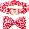 Lionheart Glory Dog Bow Collar with Hearts & Bows for Medium Dogs