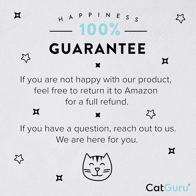 CatGuru Cat Litter Scoop, Jumbo Litter Scoop, Litter Scooper with Deep Shovel & Long Handle, Super Fast Sifter, Durable Kitty Litter Scoop, Cat Stuff, Kitten Supplies (Gray)