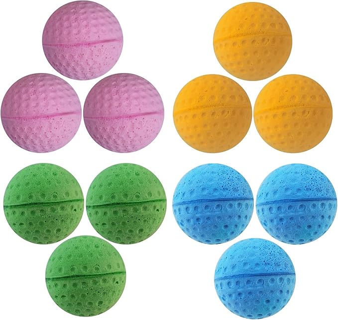 Cat Foam Ball Cat Sponge Ball Toy Soccer Toy (12Pack)