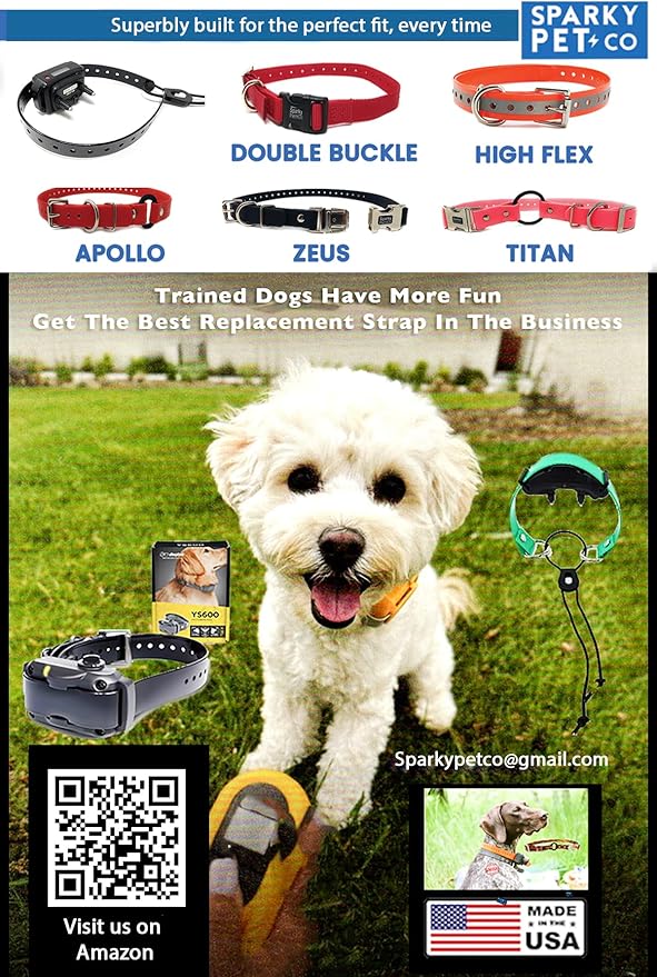 Replacement GPS eCollar with Adjustable Bungee, Multi-Hole Design, and Secure Toggle Closure for Small Dogs (Blue, Small Neck) Reflective